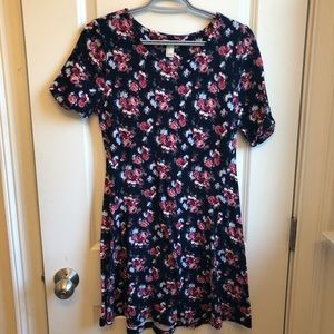 Floral soft mini dress